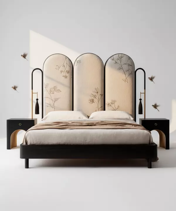 Luna Fiorita Bed by BOLLU