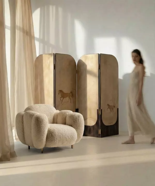 Silent Step Folding Screen by BOLLU