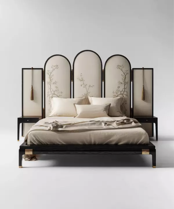 Celeste Fiorita Bed by BOLLU