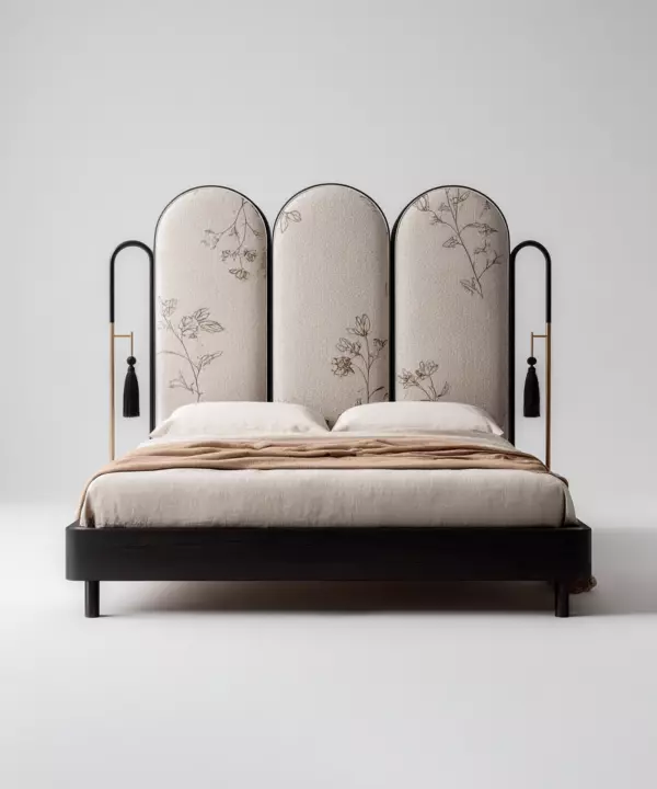 Luna Fiorita Bed by BOLLU